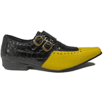 Sapato Masculino Italiano Em Couro Amarelo Hayek Ref: 7094 Amarelo