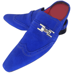 Mule Masculino Em Couro - Babuche - Lapis Lazuli - Ref: 730