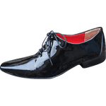 Sapato Masculino Italiano Em Couro Social Executivo Preto Verniz Ref: 847 Outlet