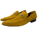 Sapato Masculino Italiano Em Couro Amarelo Mocassim Ref: D935