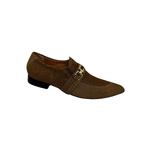 Sapato Masculino Social Marrom Escamado Fivela Dourada Ref: 967 