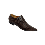 Sapato Masculino Mocassim Couro Croco Marrom Ref: 980a
