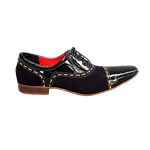 Sapato Masculino Italiano Em Couro Melody Preto Ref: 500 Preto