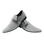 Sapato Masculino Italiano Em Couro Alvaro Ref: 1134 Bege Bege
