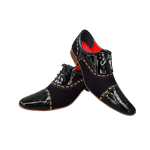 Sapato Masculino Italiano Em Couro Melody Preto Ref: 500 Preto
