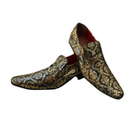 Mocassim Masculino Italiano Em Couro Romance Ref: 1135 Dourado