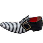 Sapato Masculino Italiano Em Couro Fasano Ref: 1143 Preto Preto