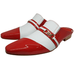 Babuche Masculino Dubai em Couro Social Executivo em Couro - Vermelho - Arla Ref: 1008 Vermelho
