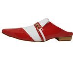 Babuche Masculino Dubai em Couro Social Executivo em Couro - Vermelho - Arla Ref: 1008 Vermelho