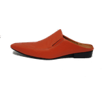 Babuche Masculino Dubai em Couro Social Executivo em Couro - Laranja - Camp Ref: 1011 Outlet