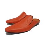 Babuche Masculino Dubai em Couro Social Executivo em Couro - Laranja - Camp Ref: 1011 Outlet