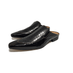 Babuche Masculino Italiano em Couro Social Executivo em Couro - Preto - Jivago Ref: 1015 - Outlet
