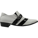 Sapato Masculino Em Couro - Veneza Collection - White Piano - Ref: 101