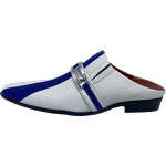 Babuche Masculino Dubai em Couro Social Executivo em Couro - Believe- Wilde Ref: 1029 Azul