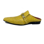 Babuche Masculino Italiano Em Couro Social Executivo Amarelo Sea Ref: 1036 Outlet
