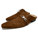 Babuche Masculino Em Couro Social Executivo Marrom Ranger Dubai Collection Ref: 1041 Outlet