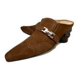 Babuche Masculino Em Couro Social Executivo Marrom Ranger Dubai Collection Ref: 1041 Outlet