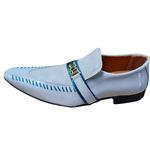 Sapato Masculino Italiano Em Couro Branco Diamond Ref: 1084 Branco