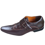 Sapato Masculino Italiano Em Couro Marrom Brigitte Ref: 1092 Marrom