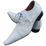 Sapato Masculino Italiano Em Couro Branco George Ref: 1100 Branco