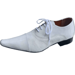 Sapato Masculino Italiano Em Couro Branco George Ref: 1100 Branco