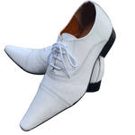 Sapato Masculino Italiano Em Couro Branco Convex Ref: 1101 Branco