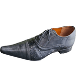 Sapato Masculino Italiano Em Couro Preto Caze Ref: 1102 Preto