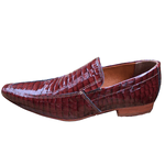 Sapato Masculino Italiano Em Couro Vermelho Pazos Ref: 1113 Vermelho