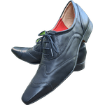 Sapato Masculino Italiano em Couro Social Executivo Preto Millenium Bico Fino Ref: 1169 Preto