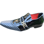 Sapato Masculino Italiano Social Executivo Em Couro Jump Bico Fino Ref: 1177 Preto Outlet