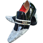 Sapato Italiano Masculino Em Couro Social Executivo Branco Italian Collection Ref: 1180 Branco Branco