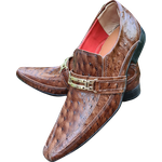 Sapato Masculino Em Couro Social Executivo Marrom Casian Italian Collection Ref: 1186 Marrom