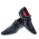 Sapato Masculino Italiano Em Couro Black Global Ref: 201 