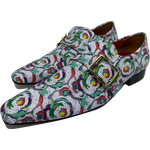 Sapato Masculino Italiano Em Couro Carvalho Mocassim Ref: 296 Branco Branco