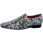 Sapato Masculino Italiano Em Couro Carvalho Mocassim Ref: 296 Branco Branco