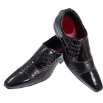 Sapato Masculino Italiano Em Couro Percy Preto Ref: 336 Preto