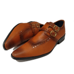 Sapato Masculino Em Couro Social Executivo Marrom Bright Veneza Collection Ref: 682 Marrom