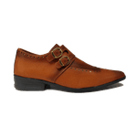 Sapato Masculino Em Couro Social Executivo Marrom Bright Veneza Collection Ref: 682 Marrom