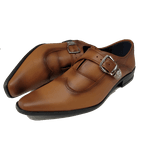 Sapato Masculino Em Couro Social Executivo Marrom Empiricus Veneza Collection Ref: 687 Marrom