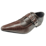 Sapato Masculino Italiano Em Couro Social Executivo - Marrom - Jacksonville Marrom