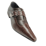 Sapato Masculino Italiano Em Couro Social Executivo - Marrom - Jacksonville Marrom
