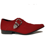 Sapato Masculino Italiano Em Couro Vermelho Undefined Ref: 7086 Vermelho