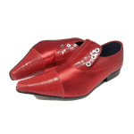 Sapato Masculino Em Couro Social Executivo vermelho Ref: 7090 vermelho