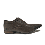 Sapato Masculino Italiano Em Couro Marrom Buttons Ref: 7099
