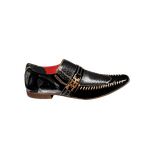 Sapato Masculino Italiano Em Couro Preto Trice