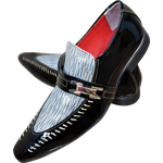 Sapato Masculino Italiano Coleção Vancouver Black White