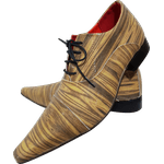 Sapato Masculino Italiano Em Couro Maderado Oxford