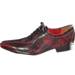 Sapato Masculino Italiano Em Couro Social Executivo Vermelho