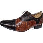 Sapato Masculino Em Couro - Italian Collection - Dark Brown - Marrom