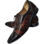 Sapato Masculino Em Couro - Italian Collection - Black Madero - Marrom Ref: 804 Outlet